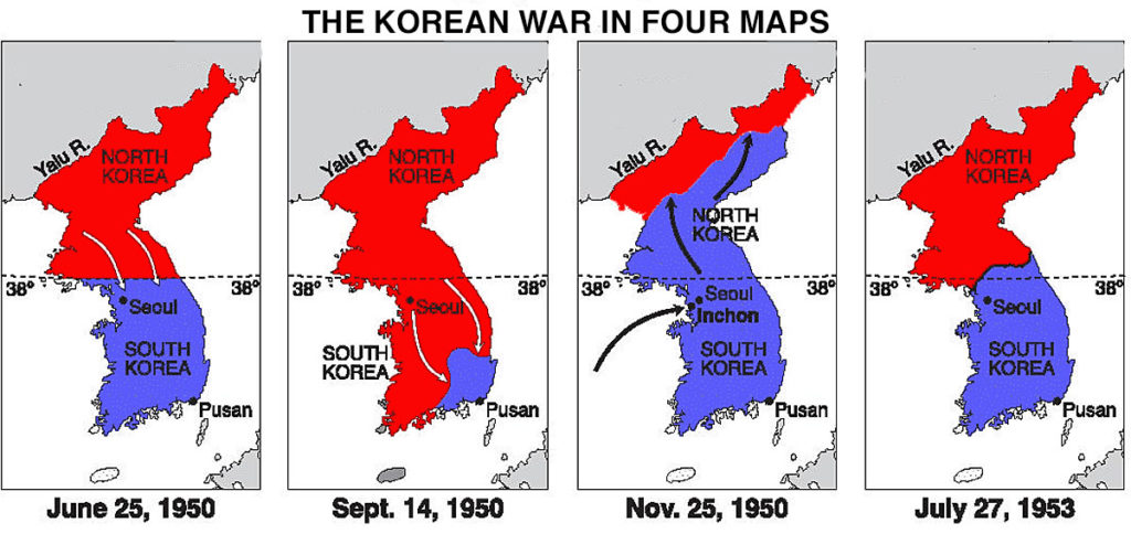 Oda-visszavágók a koreai háborúban